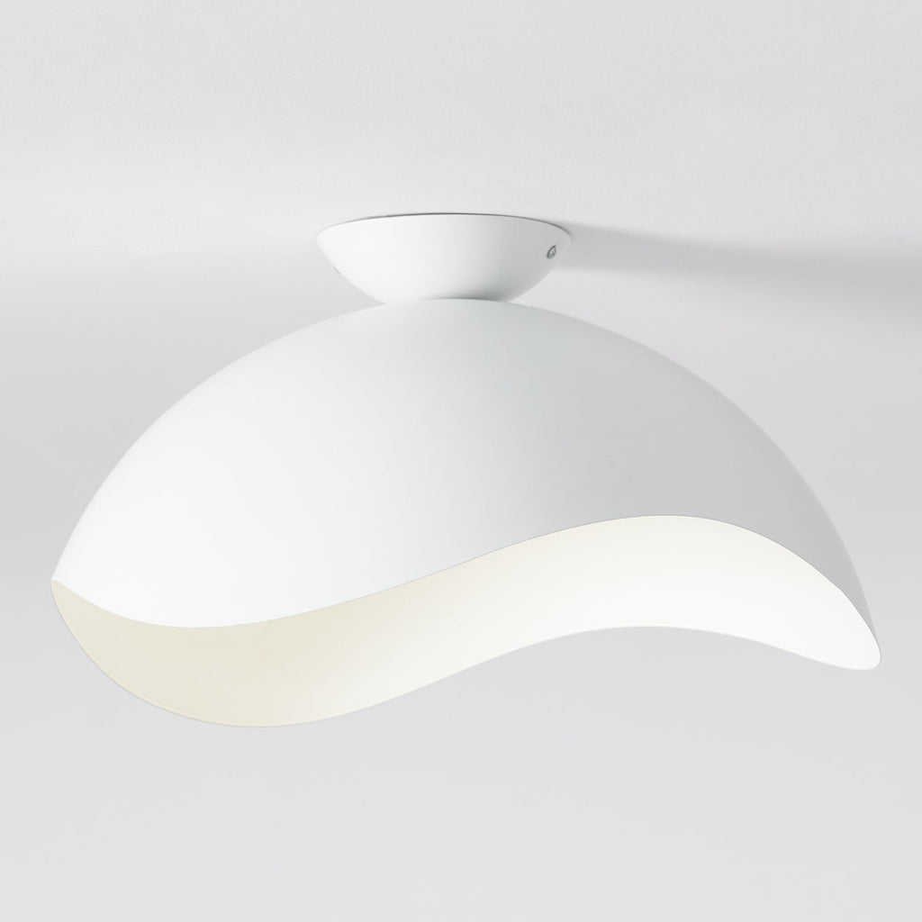 Contemporary Ceiling Light Metal Acrylic Wave Design LED 8