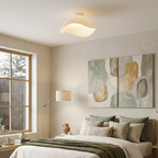 Contemporary Ceiling Light Metal Acrylic Wave Design LED 95