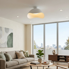 Contemporary Ceiling Light Metal Acrylic Wave Design LED 97