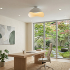 Contemporary Ceiling Light Metal Acrylic Wave Design LED 99