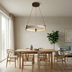 Contemporary Chandelier Yellow Travertine Adjustable Height 99