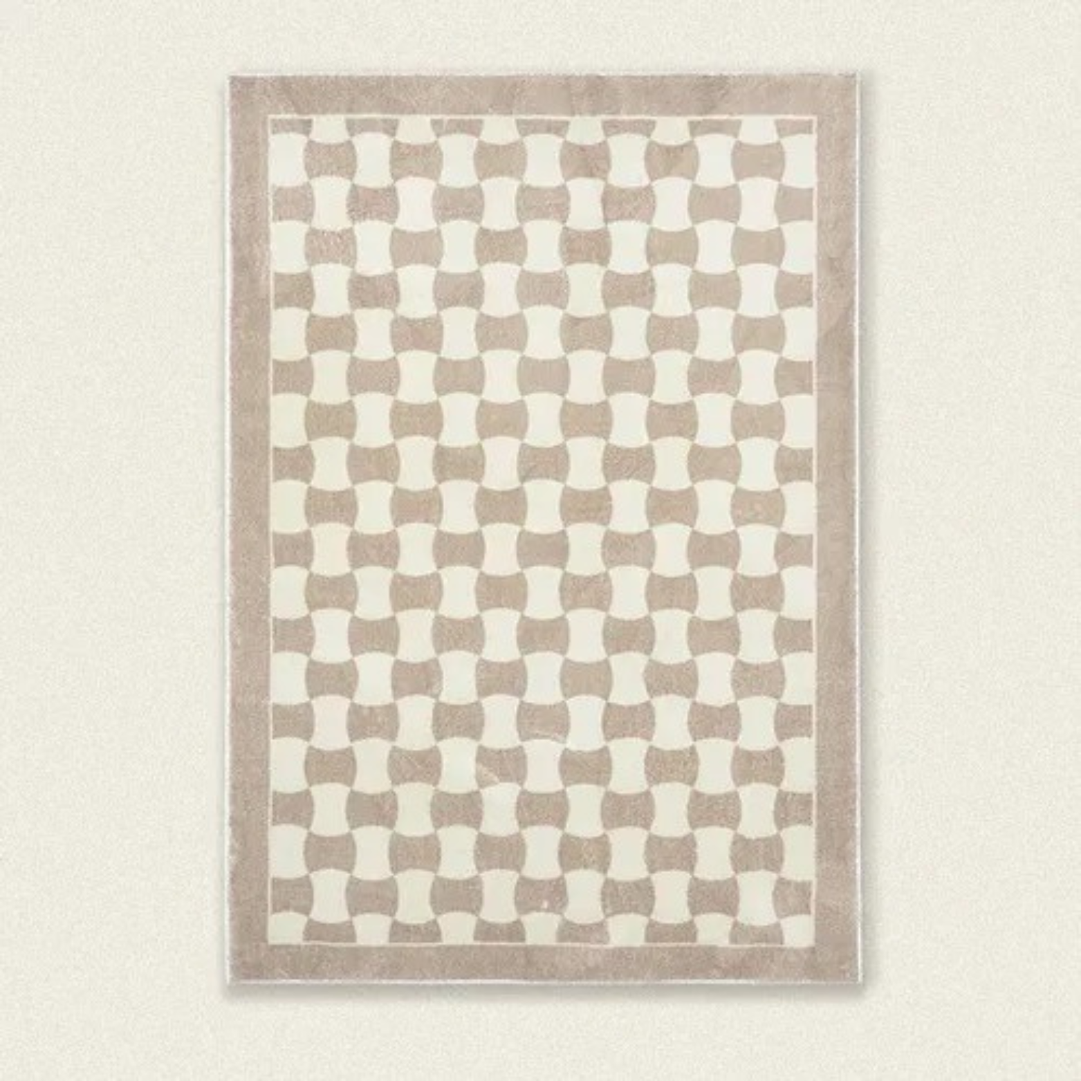 Contemporary Checkerboard Rug – Durable 100% Polyester Design for Modern Interiors, Soft and Easy to Clean 0