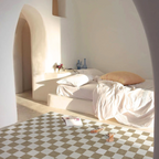 Contemporary Checkerboard Rug – Durable 100% Polyester Design for Modern Interiors, Soft and Easy to Clean 1