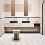 Contemporary Checkerboard Rug – Durable 100% Polyester Design for Modern Interiors, Soft and Easy to Clean 2