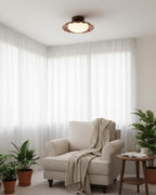 Contemporary Flush Mount Ceiling Light, 12W LED Fixture – Scalloped Design 7