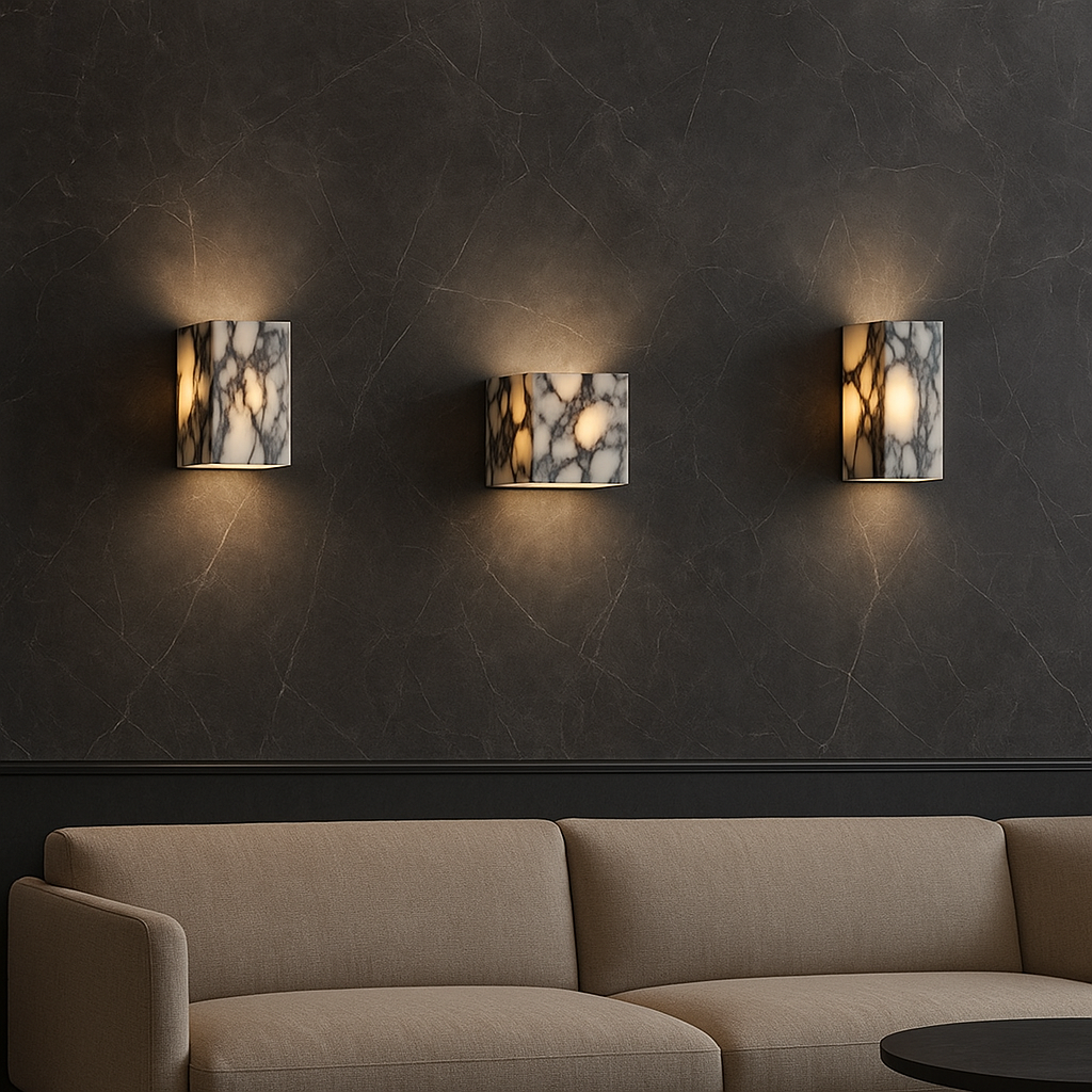 Contemporary Marble Cube Wall Lamp – Minimalist LED Wall Sconce Lighting for Elegant Home Decor 3