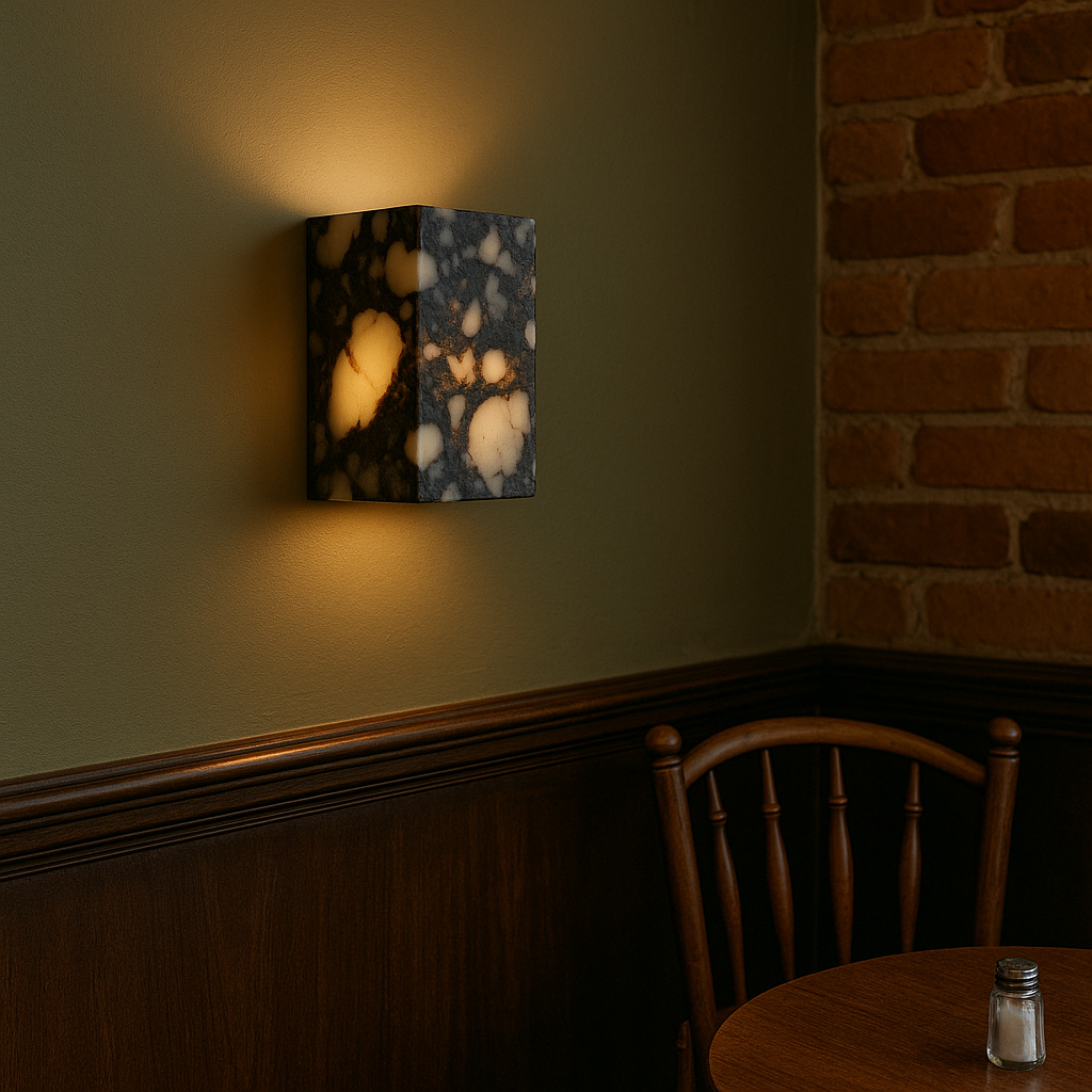 Contemporary Marble Cube Wall Lamp – Minimalist LED Wall Sconce Lighting for Elegant Home Decor 6