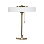 Contemporary Revolve Table Lamp with Opal Diffuser and Solid Iron Base – Stylish Bedside or Desk Lamp for Modern Decor 11