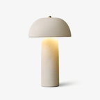 Contemporary Table Lamp Ceramic  Gold Fungi Design 0