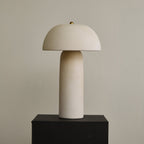 Contemporary Table Lamp Ceramic  Gold Fungi Design 4