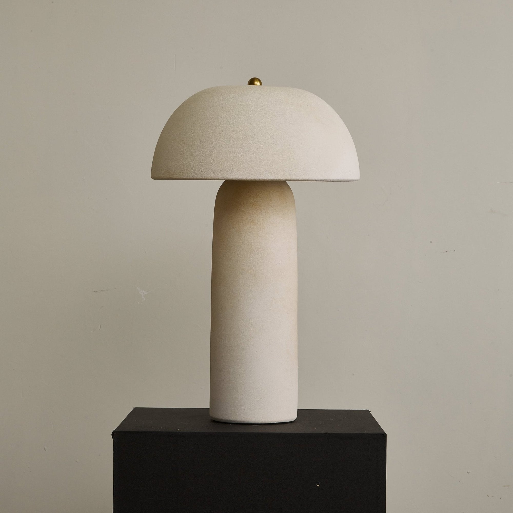 Contemporary Table Lamp Ceramic  Gold Fungi Design 4