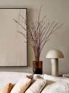 Contemporary Table Lamp Ceramic  Gold Fungi Design 6
