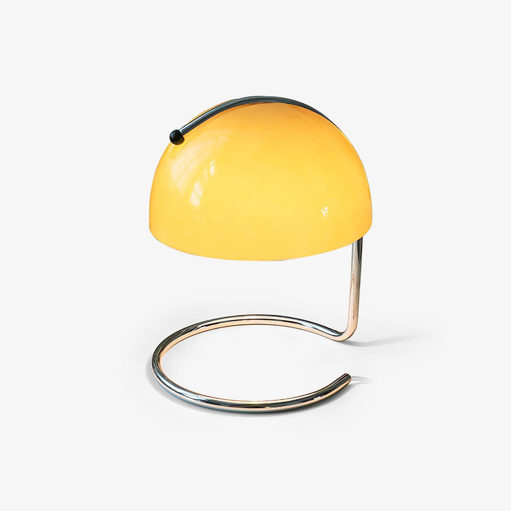 Contemporary Table Lamp Metal Glass Chrome Finish 1