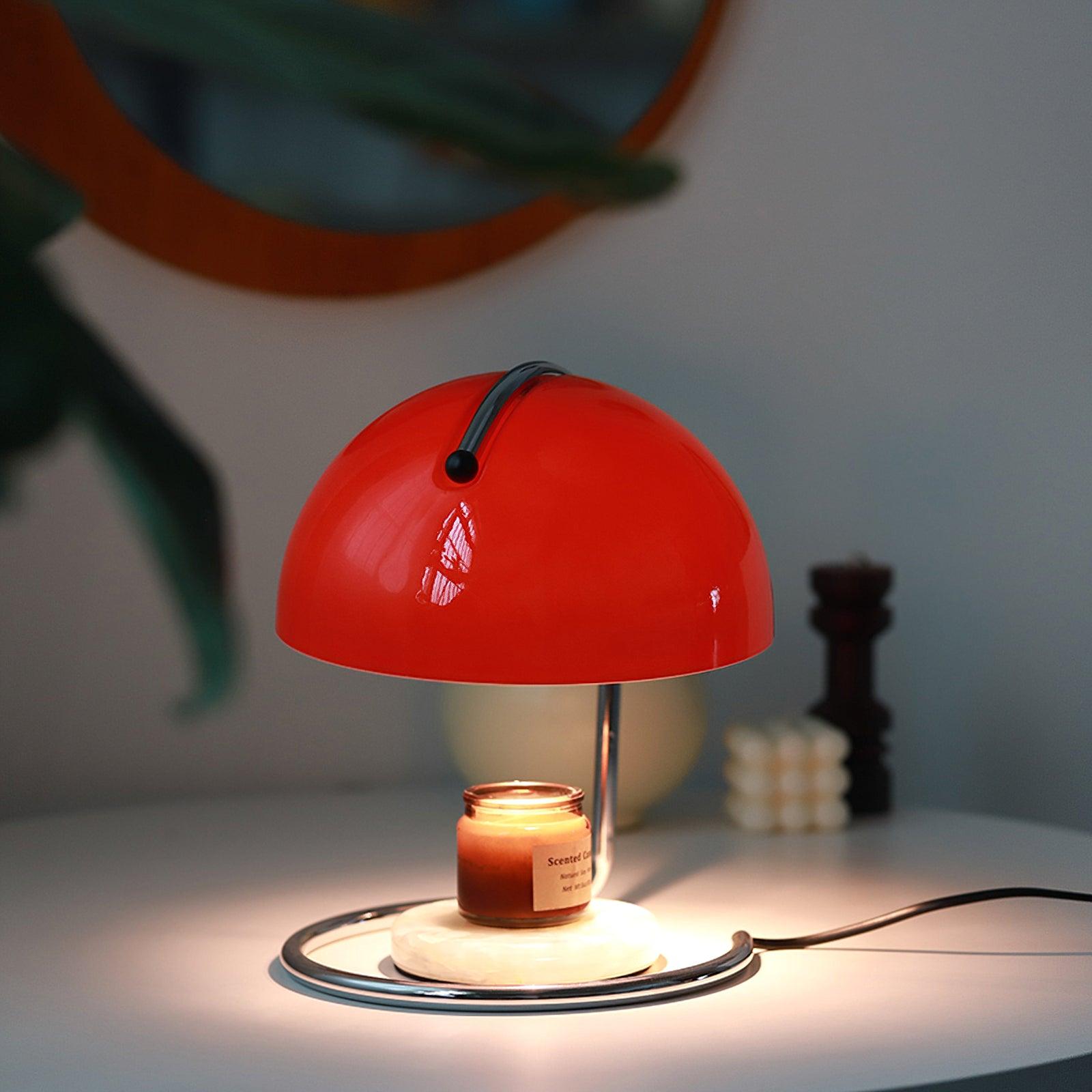 Contemporary Table Lamp Metal Glass Chrome Finish 4