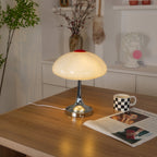Contemporary Table Lamp Metal Glass Chrome Finish 5