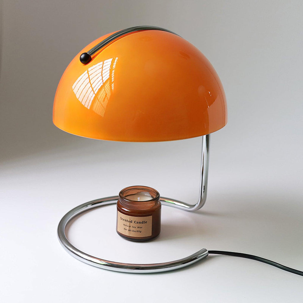 Contemporary Table Lamp Metal Glass Chrome Finish 6