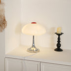 Contemporary Table Lamp Metal Glass Chrome Finish 7