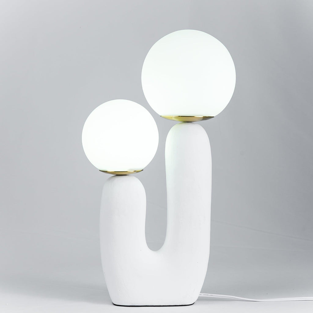 Contemporary Table Lamp with LED Compatibility – Stylish Indoor Lighting for Bedroom or Office Decor 0