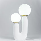 Contemporary Table Lamp with LED Compatibility – Stylish Indoor Lighting for Bedroom or Office Decor 0