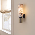 Copper Stone Wall Lamp – Contemporary LED Sconce Lighting for Hall, Bedroom, or Living Room 2