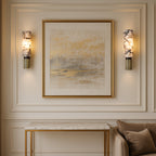 Copper Stone Wall Lamp – Contemporary LED Sconce Lighting for Hall, Bedroom, or Living Room 7