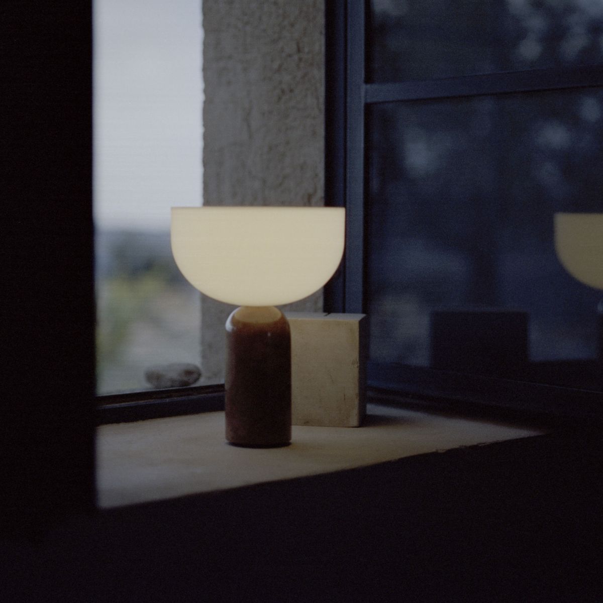 Cordless Marble Table Lamp Acrylic Shade Rechargeable Dimmable Portable Home Decor Stack Clear 5