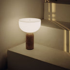 Cordless Marble Table Lamp Acrylic Shade Rechargeable Dimmable Portable Home Decor Stack Clear 6