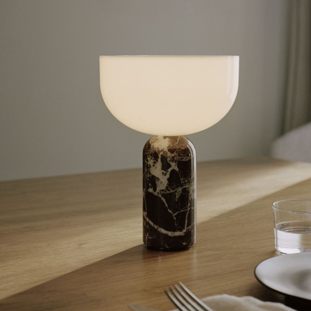 Cordless Marble Table Lamp Acrylic Shade Rechargeable Dimmable Portable Home Decor Stack Clear 8