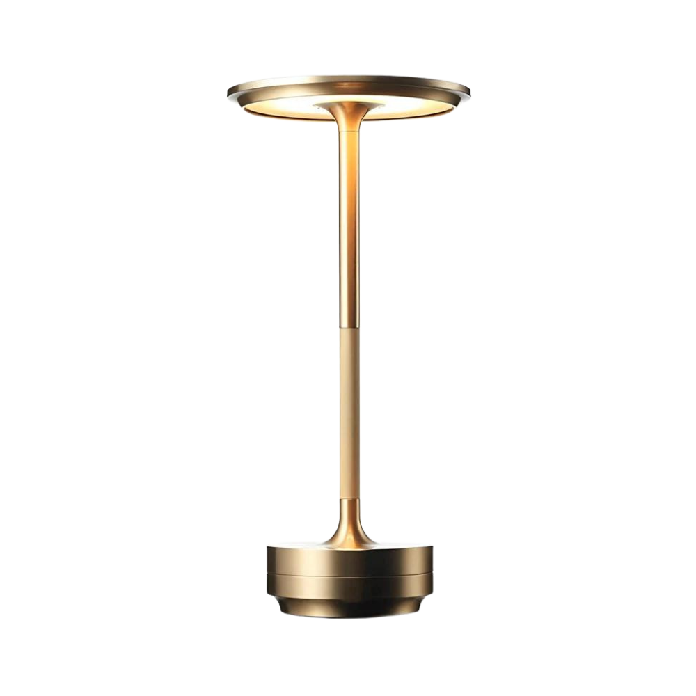 Cordless Table Lamp with Adjustable Color Temperature and Dimmable Touch Control – Stylish Aluminum and Acrylic Design 0