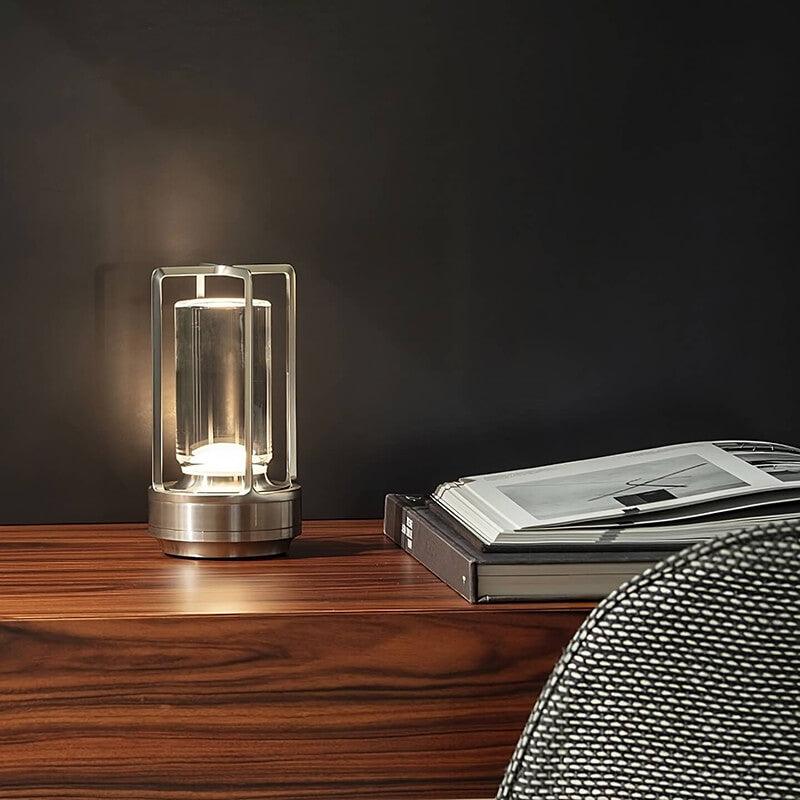 Cordless Table Lamp with Touch Sensor and Adjustable Light Color – Portable Wireless Bedside Lamp in Elegant Crystal Design 4