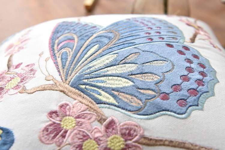 Country Style Decorative Cushion Cover with Fine Embroidery – 45cm x 45cm Cotton Pillow Cover for Home Decor 6