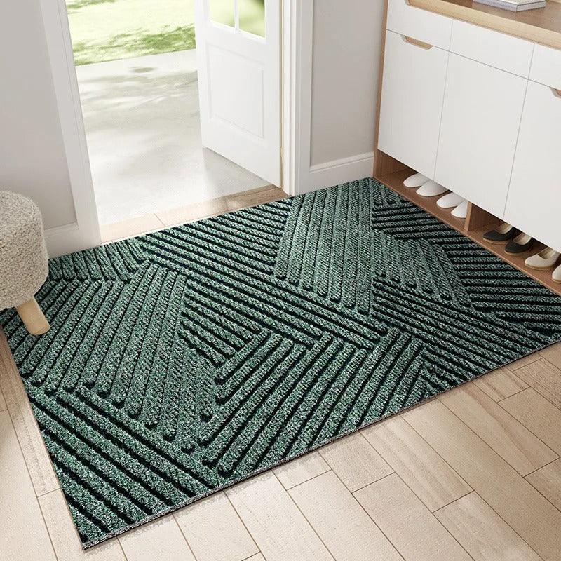 Curved Thread Line Non-Slip Door Mat  PVC 0