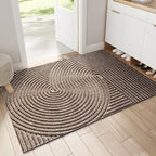 Curved Thread Line Non-Slip Door Mat  PVC 4