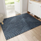 Curved Thread Line Non-Slip Door Mat  PVC 5