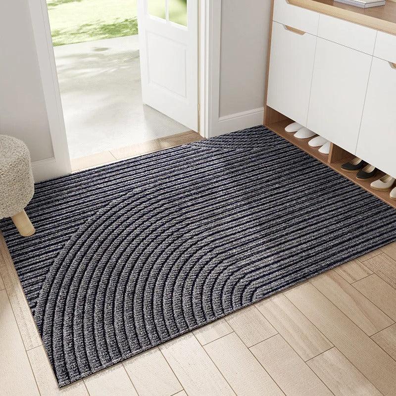Curved Thread Line Non-Slip Door Mat  PVC 6