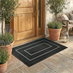Curved Thread Line Non-Slip Door Mat Rubber Backed 10