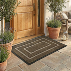 Curved Thread Line Non-Slip Door Mat Rubber Backed 11