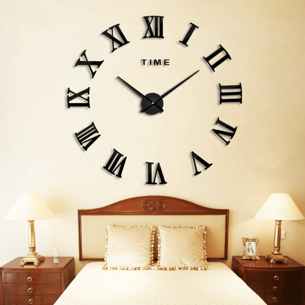 DIY Large Wall Clock Kit with Customizable Foam Numbers – 90cm Diameter Wall Clock Decor 0