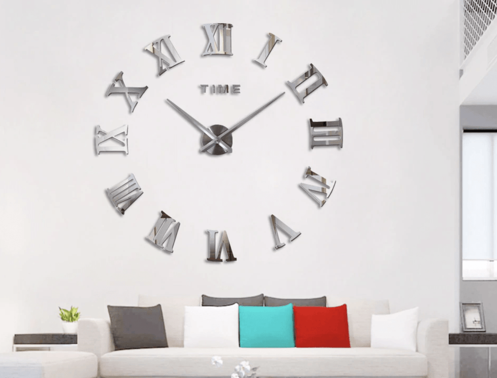 DIY Large Wall Clock Kit with Customizable Foam Numbers – 90cm Diameter Wall Clock Decor 5