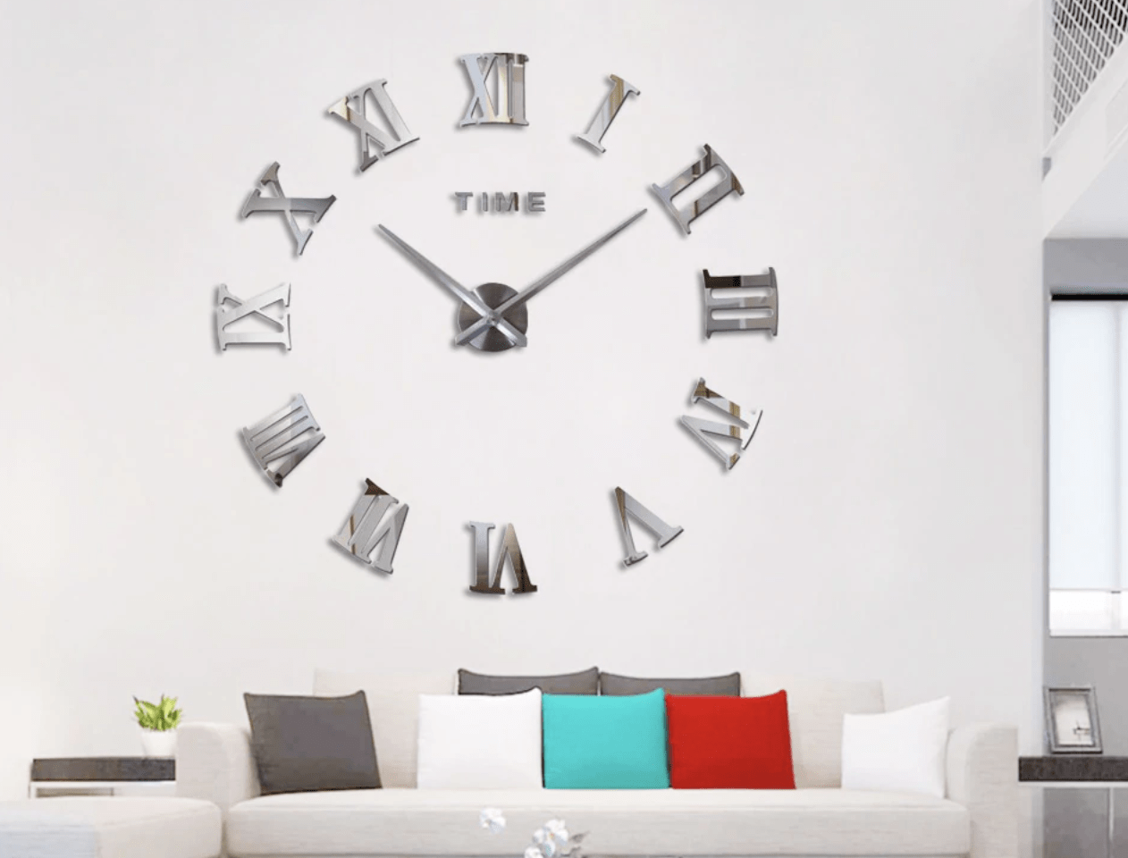 DIY Large Wall Clock Kit with Customizable Foam Numbers – 90cm Diameter Wall Clock Decor 5