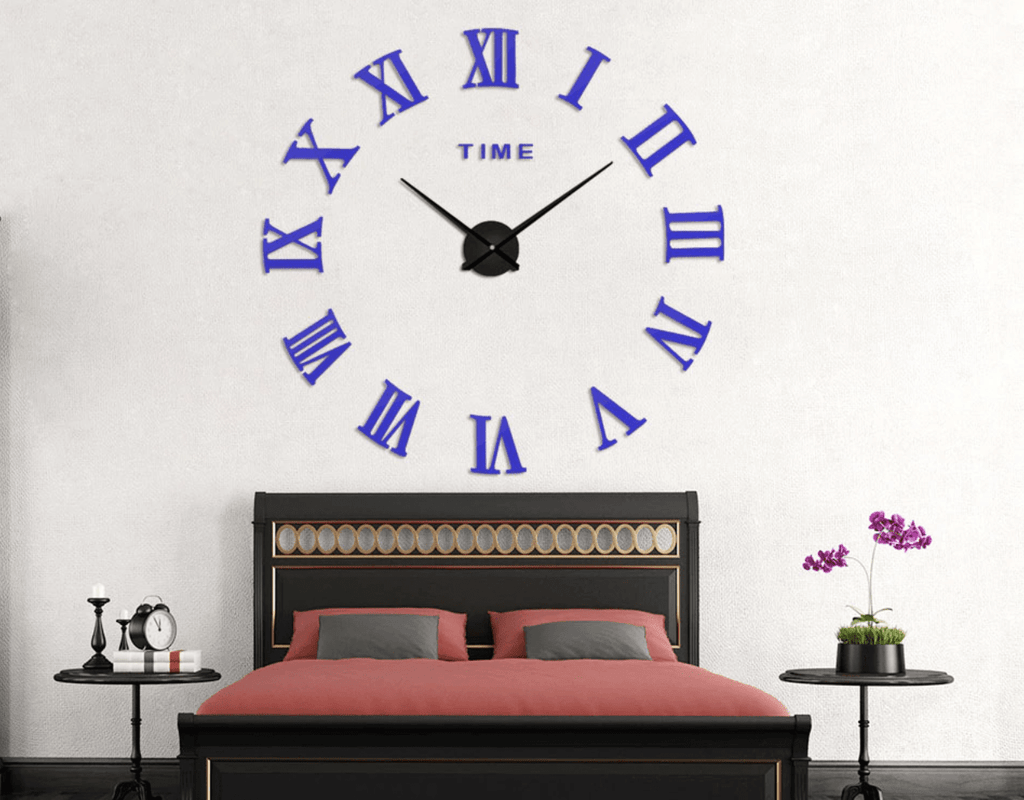 DIY Large Wall Clock Kit with Customizable Foam Numbers – 90cm Diameter Wall Clock Decor 6