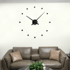 DIY Large Wall Clock Kit with Foam Numbers and Template – Modern Wall Clock Decor, 90cm 2