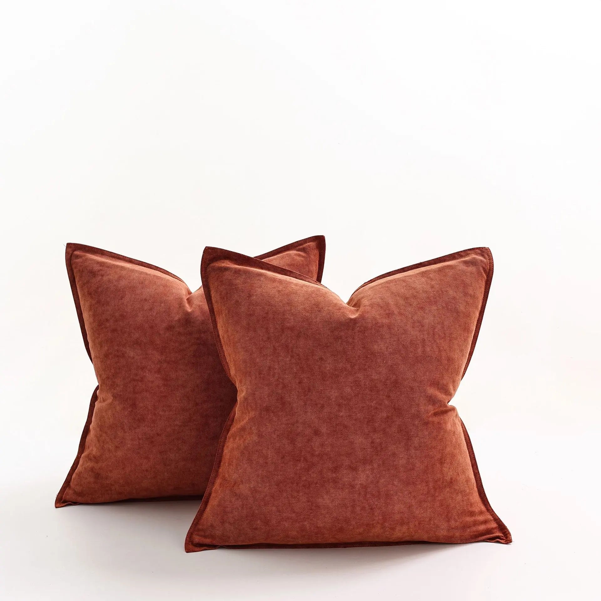 Denim Cushion Cover - Stylish Square Pillow Case, Durable Woven Fabric for Sofa and Couch - Modern Rustic Design 10