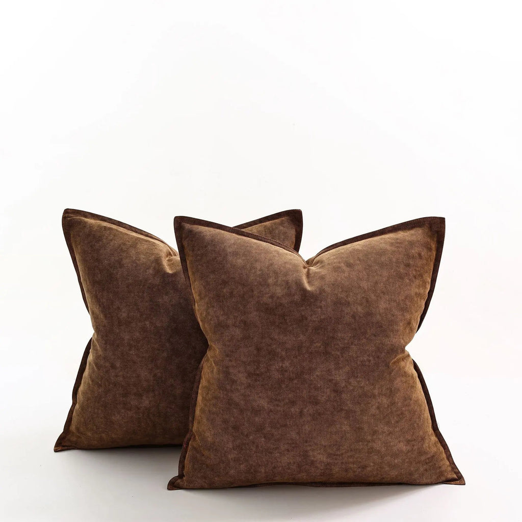 Denim Cushion Cover - Stylish Square Pillow Case, Durable Woven Fabric for Sofa and Couch - Modern Rustic Design 12