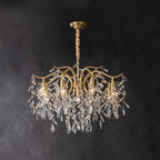 Designer Chandelier Crystal Brass Unique Indoor Illumination 10