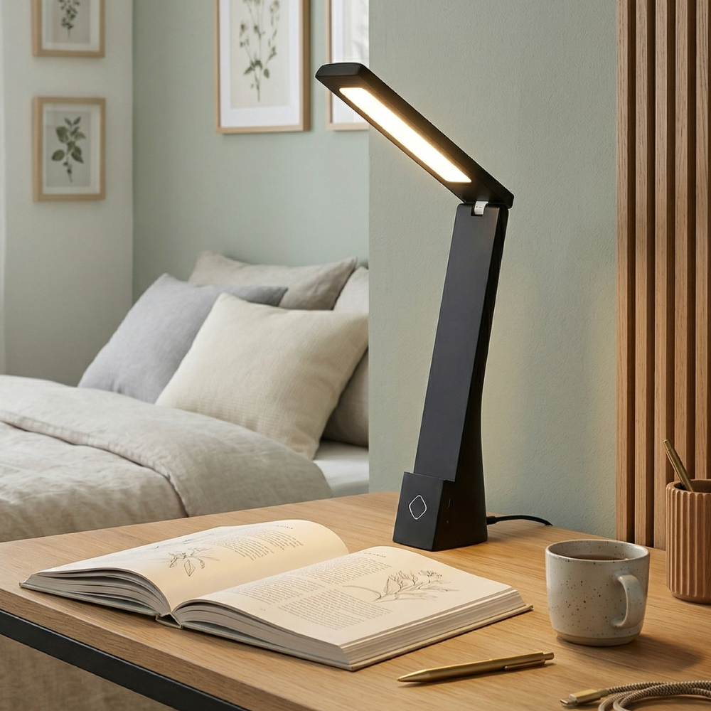 Dimmable Foldable Desk Lamp Black Aluminum 99