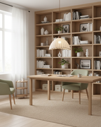 Dome-Shaped Pendant Light with Ribbed Fabric Shade for Kitchen Island – White and Walnut 7