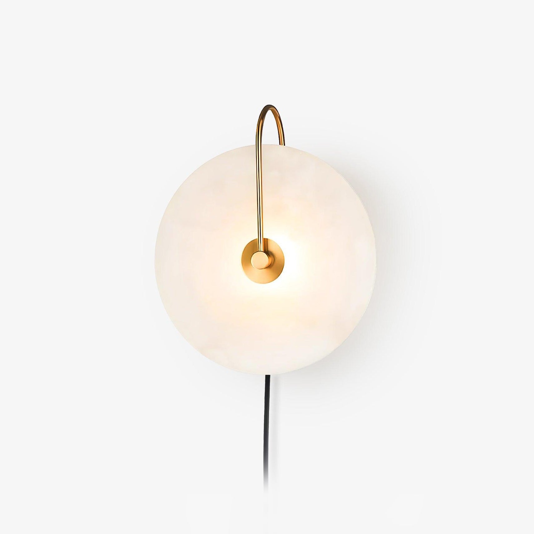 Elegant Adjustable LED Wall Sconce with Alabaster Shade 1