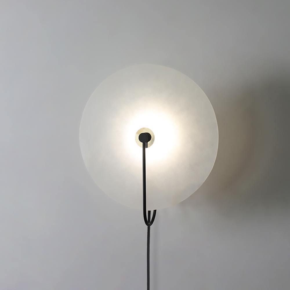 Elegant Adjustable LED Wall Sconce with Alabaster Shade 9