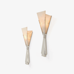 Elegant Alabaster LED Wall Light With Metal Base 1